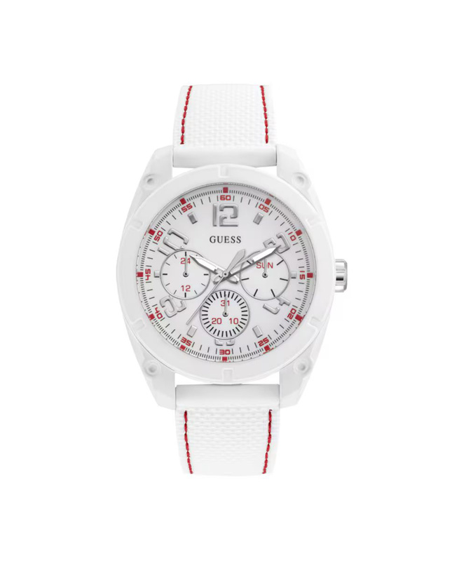 Zegarek GUESS W1256G2. Kwarcowy, Kolor biały. Mężczyzna.