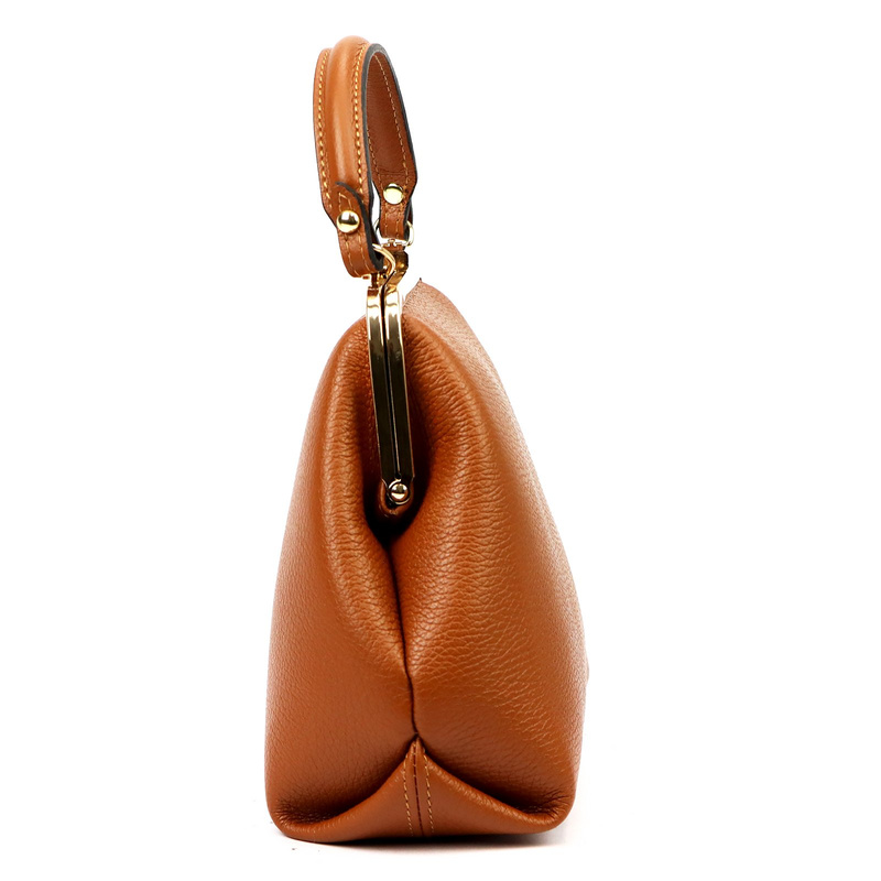 Elegancka Zgrabna damska skórzana torebka do ręki na bigiel od Luka