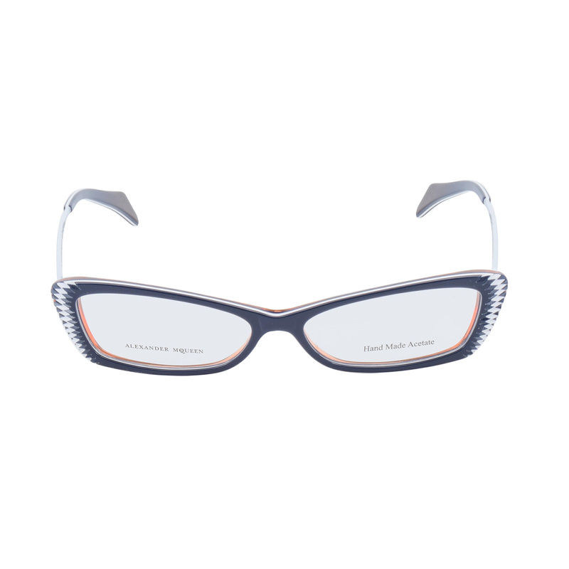 Okulary ALEXANDER MCQUEEN AMQ4163W0C. Okulary, Kolor biały niebieski pomarańczowy. Kobieta.