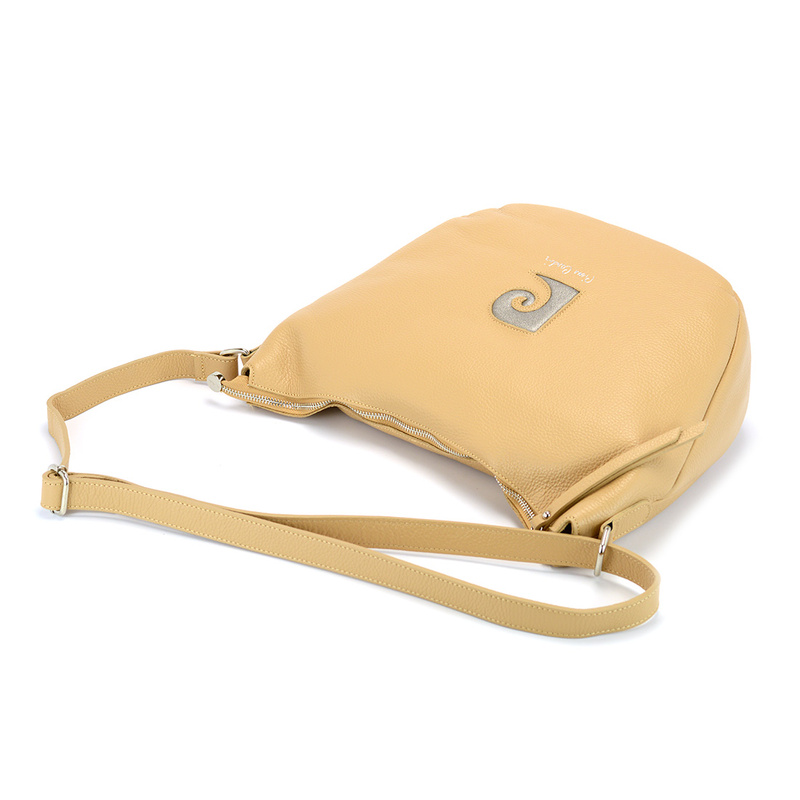 Pierre Cardin damska listonoszka na ramię skóra naturalna pojemna torebka