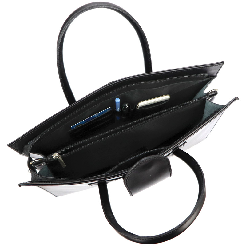 Camilla damski kuferek torba na dokumenty do pracy skóra naturalna duża