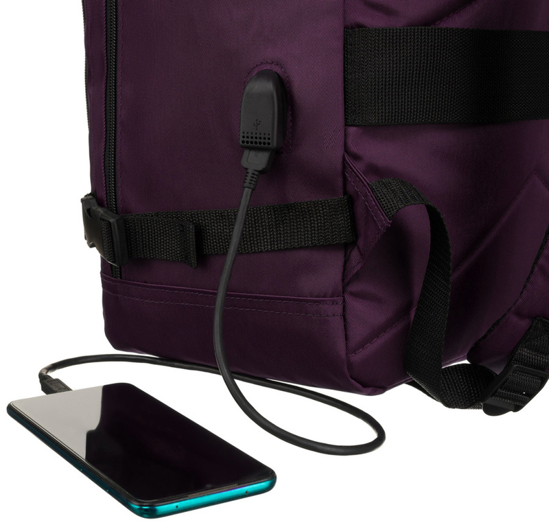 Pojemny, podróżny plecak kabinowy z portem USB - Peterson