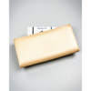 Duży, złoty portfel damski ze skóry ekologicznej zamykany zatrzaskiem - 4U Cavaldi