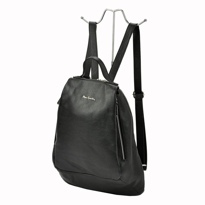 Pierre Cardin damski Skórzany duży plecak miejski duży z kieszeniami