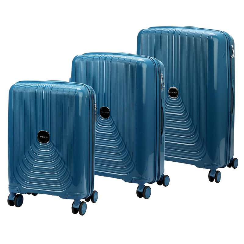 Mocna walizka damska z ABSu Pierre Cardin LEE08 PP44 x3 Z