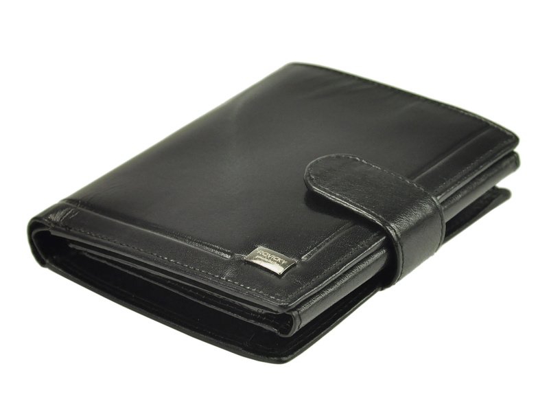 Skórzany męski portfel Rovicky PC-102L-BAR RFID