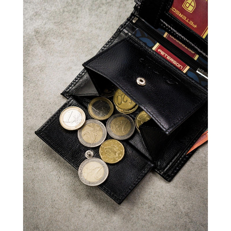 Skórzany męski portfel Peterson PTN N4-NGV