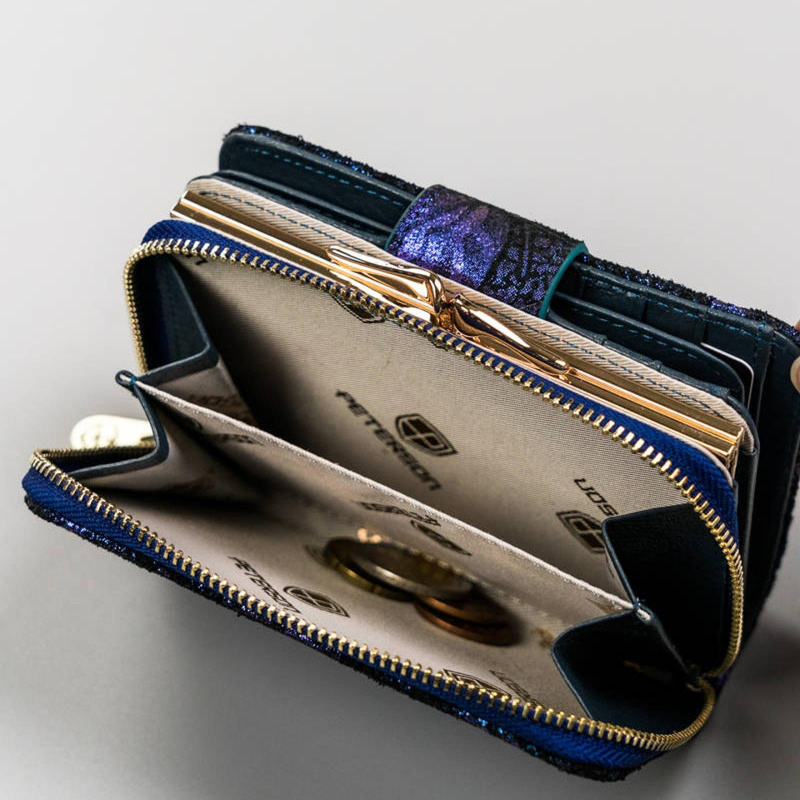 Skórzany damski portfel Peterson PTN 425214-ONBF