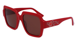 Okulary KARL LAGERFELD KL6104SR-600. Okulary przeciwsłoneczne, Kolor czerwony. Kobieta.