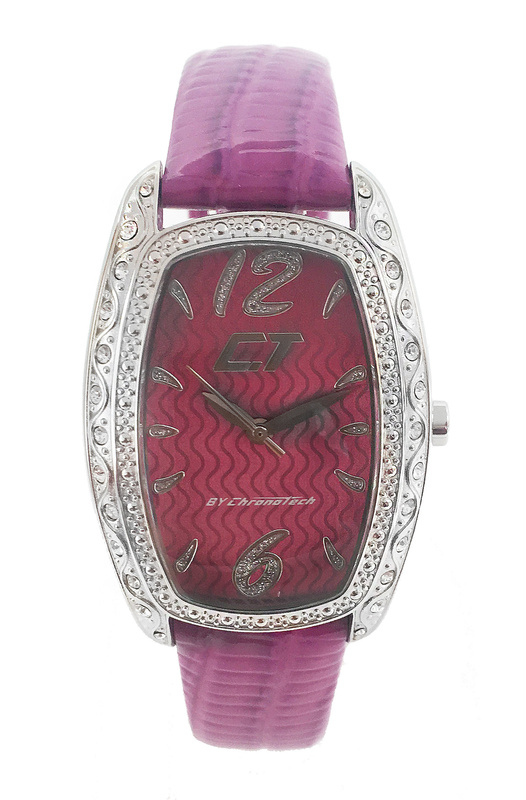 Zegarek CHRONOTECH CC7121LS-08. Kwarcowy, Kolor PURPLE. Kobieta.