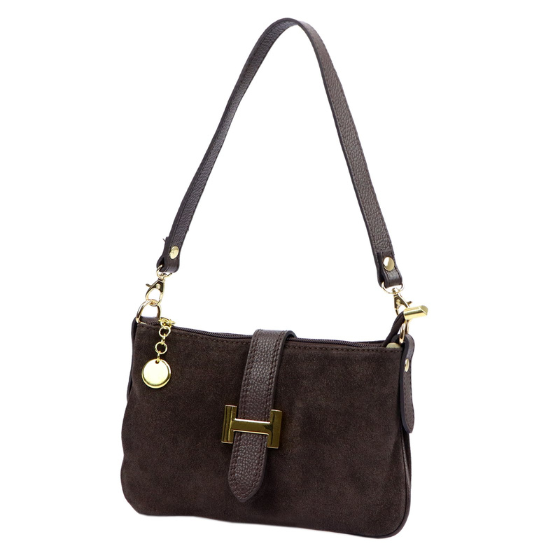 Luka Damska listonoszka torebka przez ramię ze skóry naturalnej kieszeń