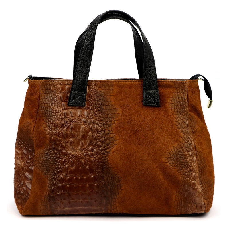 Damska torebka ze skóry naturalnej Luka 26-034 CROCO