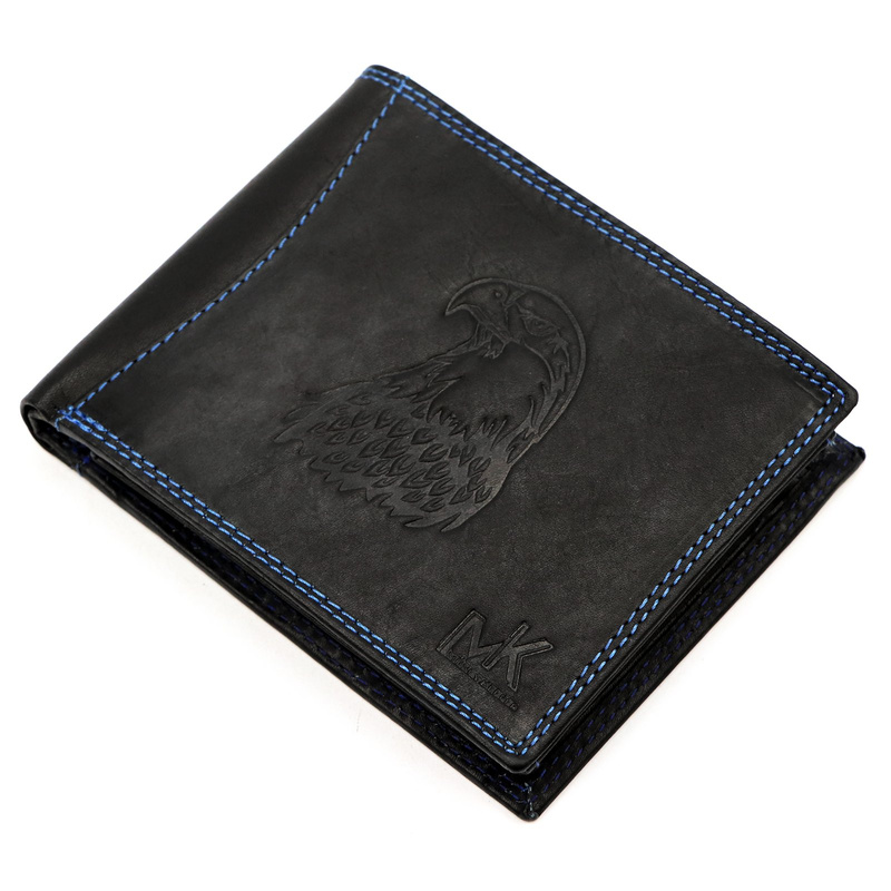 Skórzany męski portfel Money Kepper CDD 5600 EAGLE