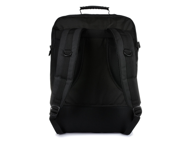 Czarny Plecak Podróżny Samolotowy Bagaż podręczny Solidny Q74