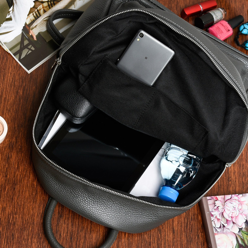 Skórzany plecak A4 duży pojemny do szkoły Włoski P16