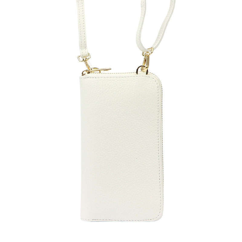 Gregorio etui na telefon z paskiem na ramię portfel torebka skóra naturalna