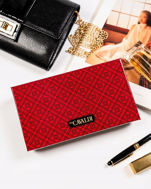 4U Cavaldi damski portfel podłużna duża klasyczna portmonetka skóra węża