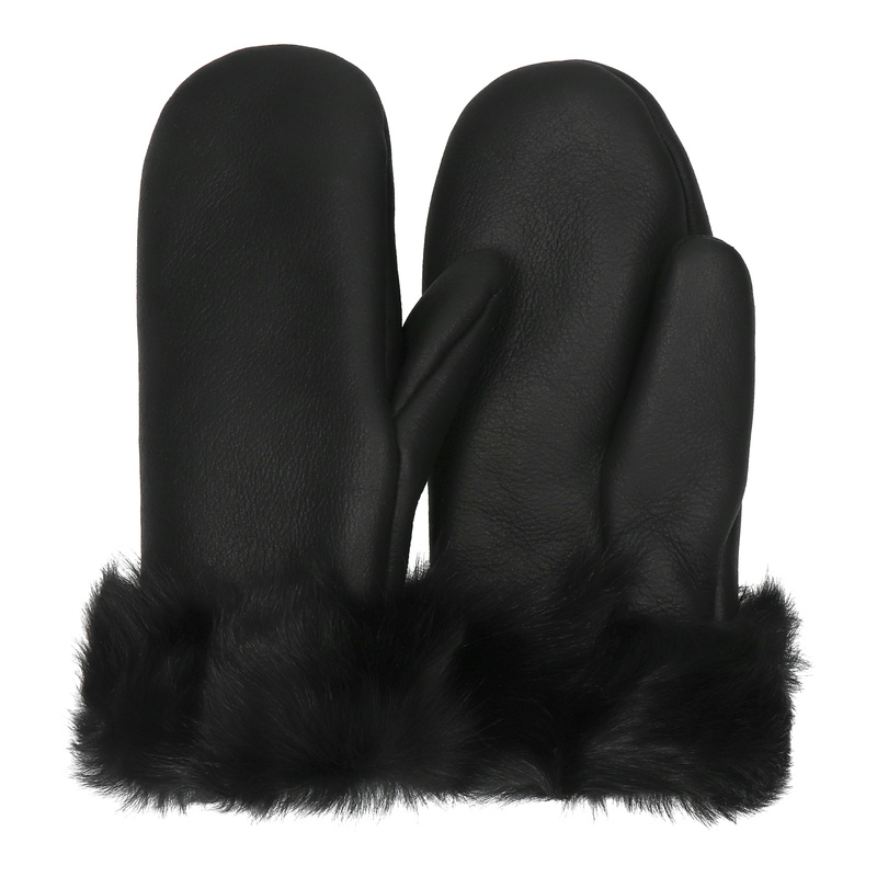 Rękawiczki damskie skórzane z jednym palcem