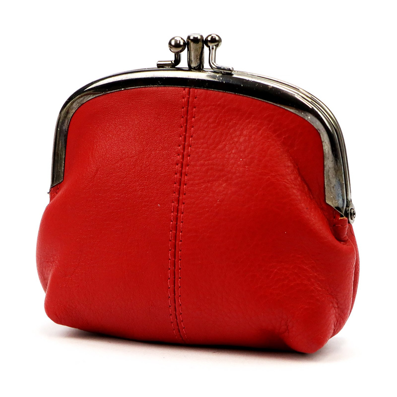 Pierre Cardin damska portmonetka mała skóra naturalna zamykana na bigiel