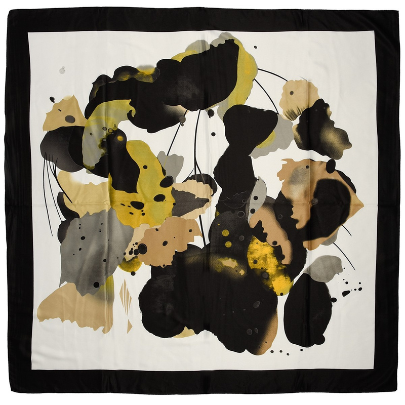 Ecru Chusta damska apaszka pod szyję lekka elegancka oryginalna MDB-49