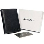 Skórzany męski portfel Rovicky N74-RVT RFID