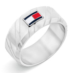Biżuteria TOMMY HILFIGER 2790621G. Pierścionek, Kolor srebrny. Mężczyzna.