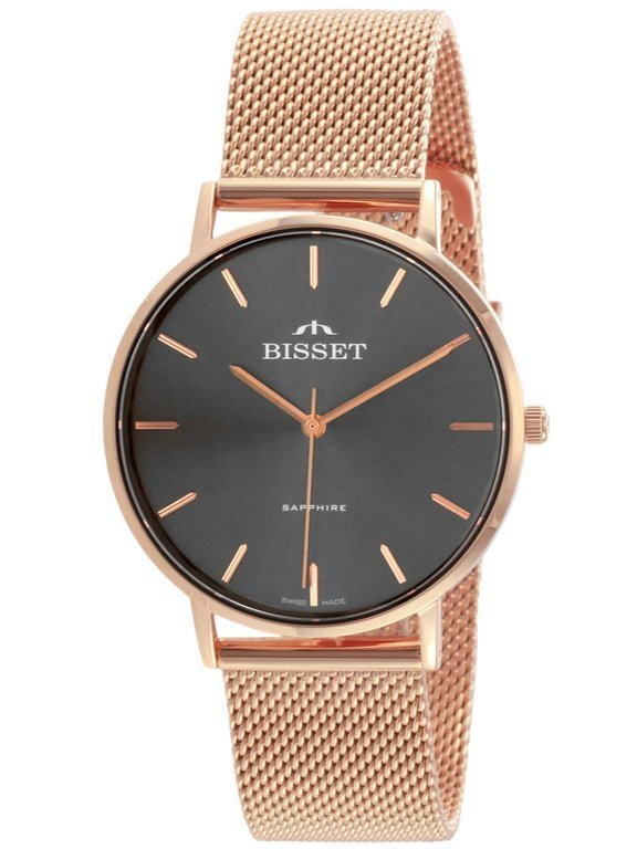 ZEGAREK DAMSKI BISSET BSBF33 (zb579l) - SZAFIROWE SZKŁO