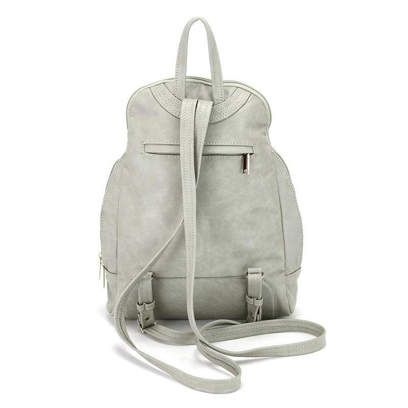 Voyager damski miejski plecak skóra naturalna duży z kieszeniami