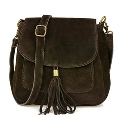 Torebka skórzana Damska Zamszowa Listonoszka retro X40