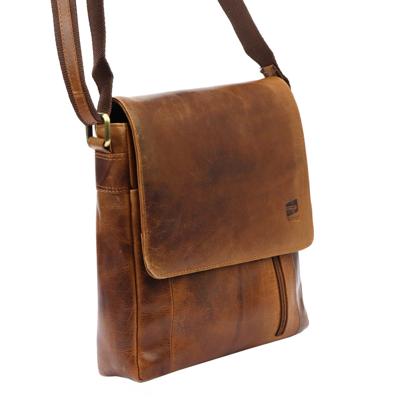 Saszetka męska z naturalnej skóry Nordee MSD-02 GM11 NAPPA