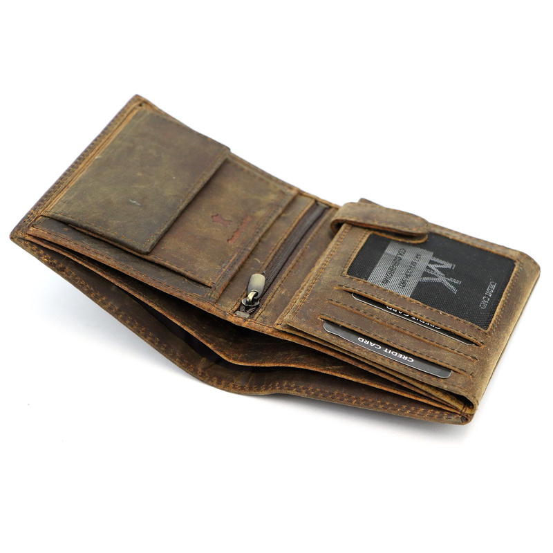 Skórzany męski portfel Money Kepper CCH 5601