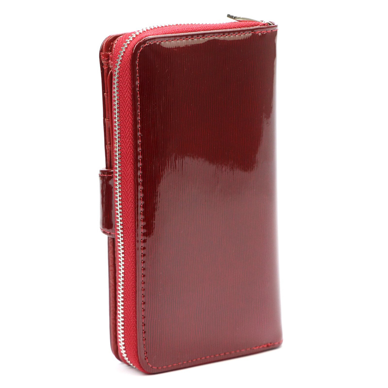 Pierre Cardin damski pionowy duży portfel skórzany podłużna portmonetka