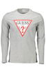 GUESS JEANS T-SHIRT Z DŁUGIM RĘKAWEM SZARY MĘSKI