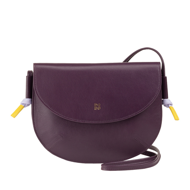 Designerska damska listonoszka skórzana torebka przez ramię z klapą DUDU