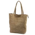 Duża skórzana shopperka Luka 26-084 Croco A4
