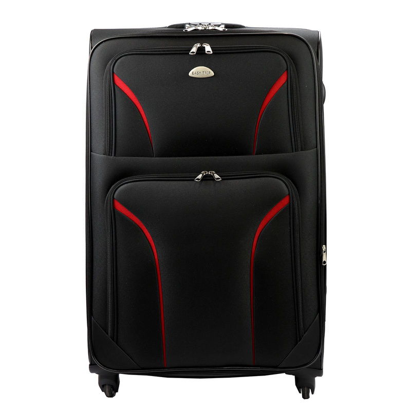 EASY TRIP zestaw podróżnych trzech walizek na kółkach materiałowe
