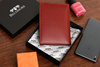Etui na dokumenty karty czerwone skórzane slim Beltimore G95