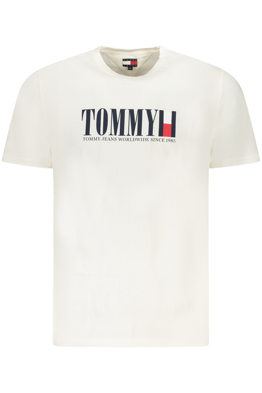 TOMMY HILFIGER MĘSKA KOSZULKA Z KRÓTKIM RĘKAWEM BIAŁA