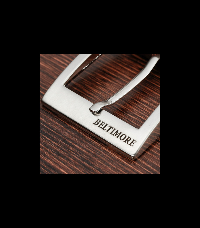 Beltimore męski skórzany pasek szeroki jeans czarny 524 : Kolory - czarny, Rozmiar pasków - r.110-125 cm