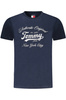 TOMMY HILFIGER DAMSKI T-SHIRT Z KRÓTKIM RĘKAWEM NIEBIESKI