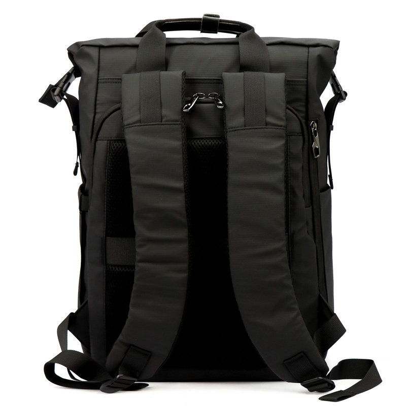 B.Cavalli duży plecak podróżny do pracy z kieszeniami zamykany na suwak