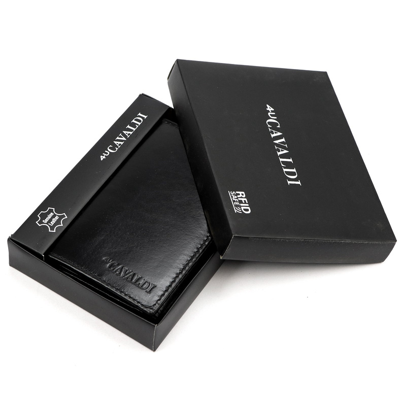 Skórzany męski portfel Cavaldi 0104-P-BS RFID