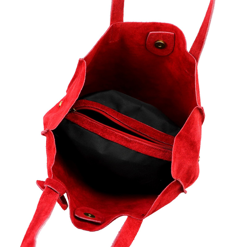 skóra zamsz Damski torebki skórzane Luka 25-041