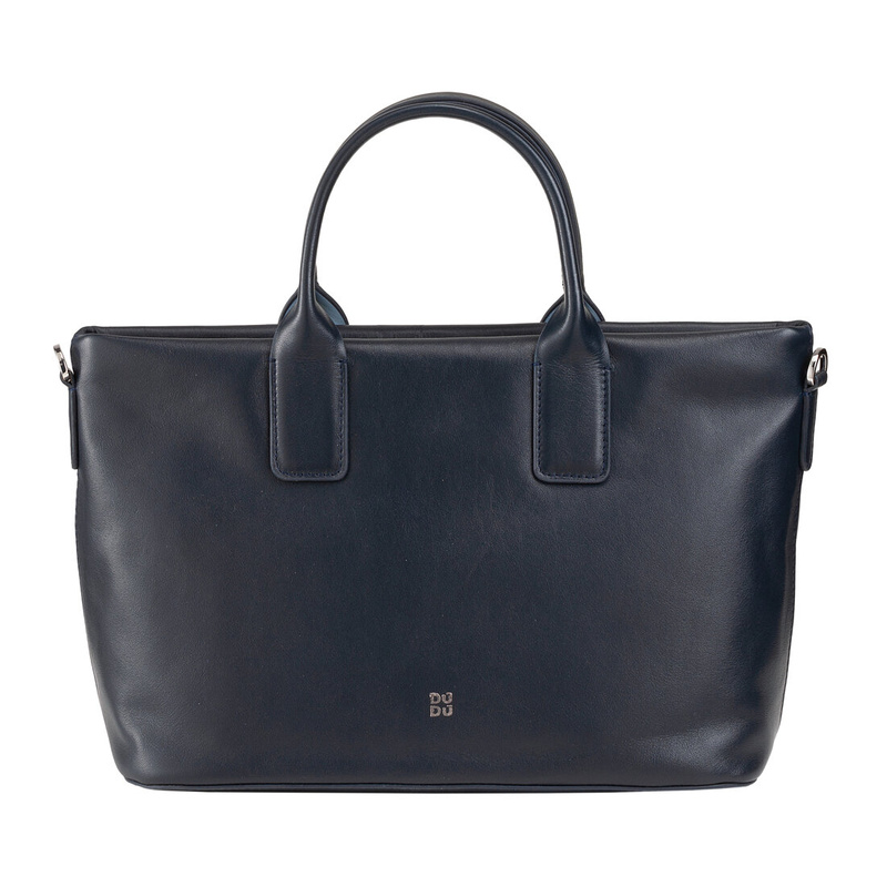 Dudu damski kuferek skóra naturalna torba do ręki z paskiem i kieszenią