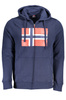 NIEBIESKA BLUZA MĘSKA Z ZAMKIEM NORWEGIA 1963