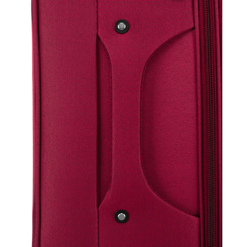 Duża walizka z wytrzymałej tkaniny poliestrowej w czerwono-niebieskim kolorze - Peterson