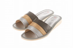 Wójciak Podhale damskie kapcie skóra naturalna klin o wysokości 2,5 cm