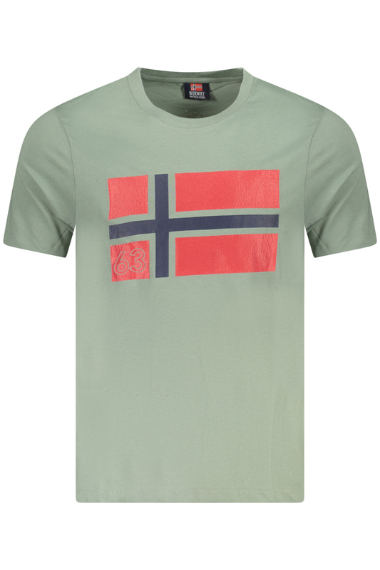 Norway 1963 MĘSKA KOSZULKA Z KRÓTKIM RĘKAWEM ZIELONA