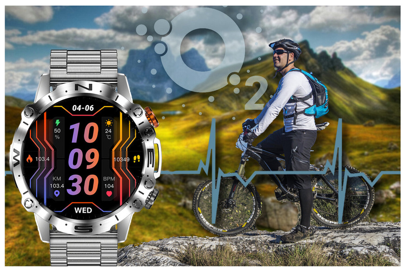 SMARTWATCH MĘSKI GRAVITY GT20-1 - AMOLED, DODATKOWY PASEK (sg024a)