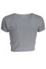 SZARY T-SHIRT Z KRÓTKIM RĘKAWEM CALVIN KLEIN